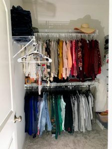 Color Coded Closet Tops