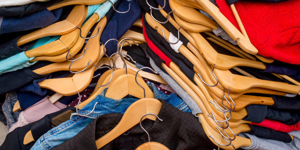 Pile Of Clothing on Hanger